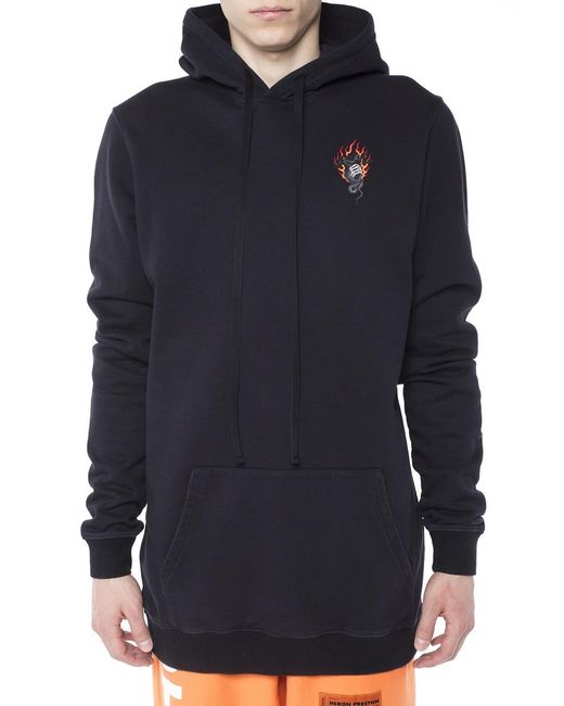 Unravel Project Blue Hooded Sweater for men