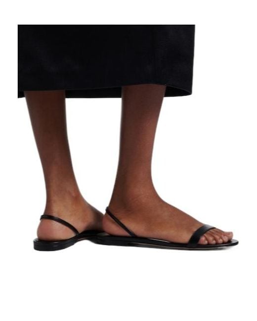 The Row Metallic Elegant Thin-Strap Sandals