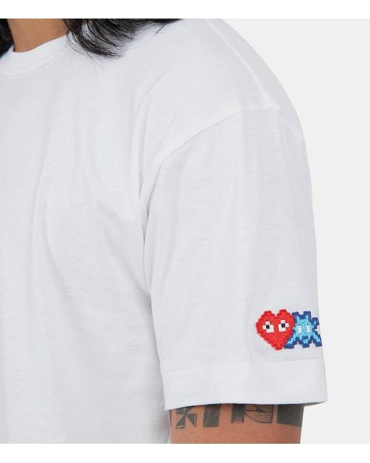 COMME DES GARÇONS PLAY White Crew Neck T-Shirt for men