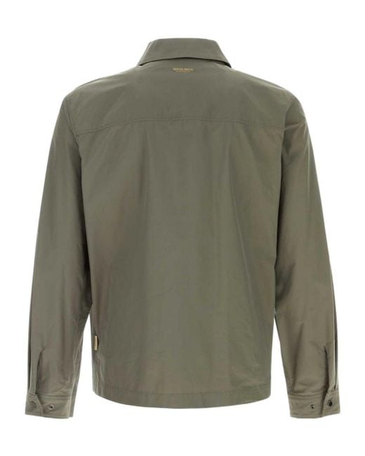 Woolrich Green Zip Front Jacket for men