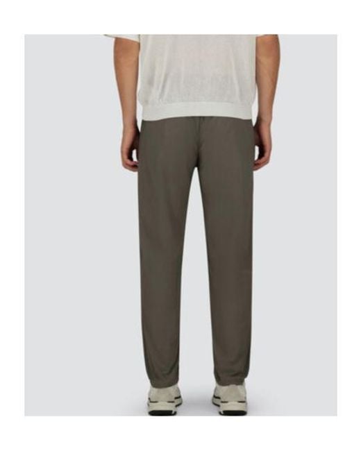 Herno Gray Drawstring-Detail Elasticated-Waist Trousers for men