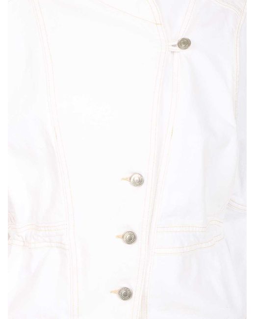 Isabel Marant White Denim Jacket