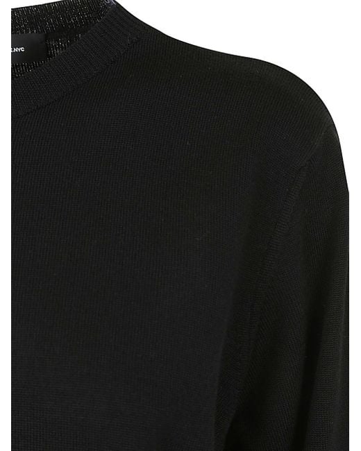 Wardrobe NYC Black Long-Sleeved Crewneck Jumper