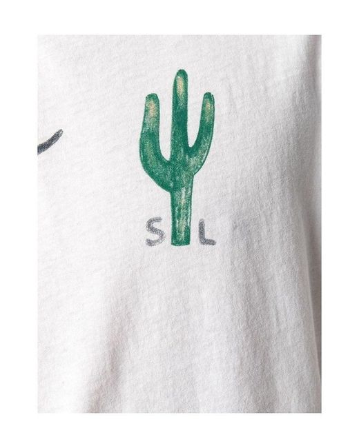 Saint Laurent White Arizona T-Shirt for men