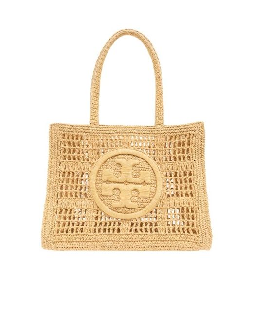 Tory Burch Natural Ella Crochet Tote Bag