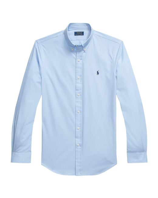 Polo Ralph Lauren Blue Long-Sleeve Oxford Shirt for men