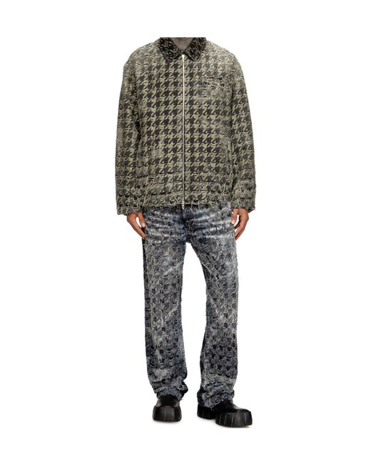 DIESEL Gray D-Elmo-Fsh Jacket for men