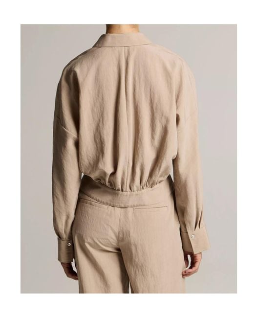 Vince Natural Blouson-Back Shirt Jacket