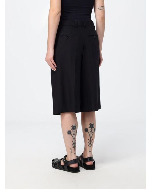 AMI Black Belt Loop Shorts
