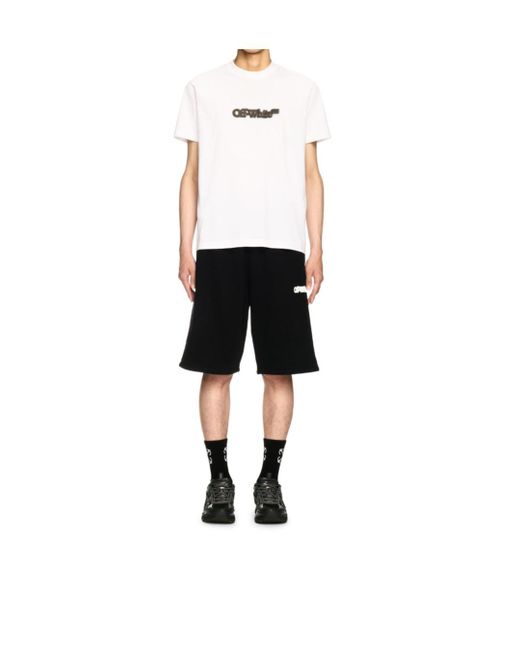 Off-White c/o Virgil Abloh White Spray Arrow Crewneck T-Shirt for men