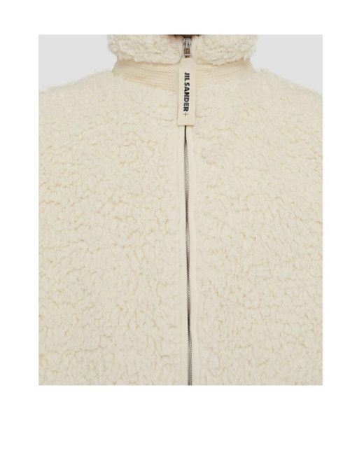 Jil Sander Natural Long-Sleeved Zipped Jacket for men