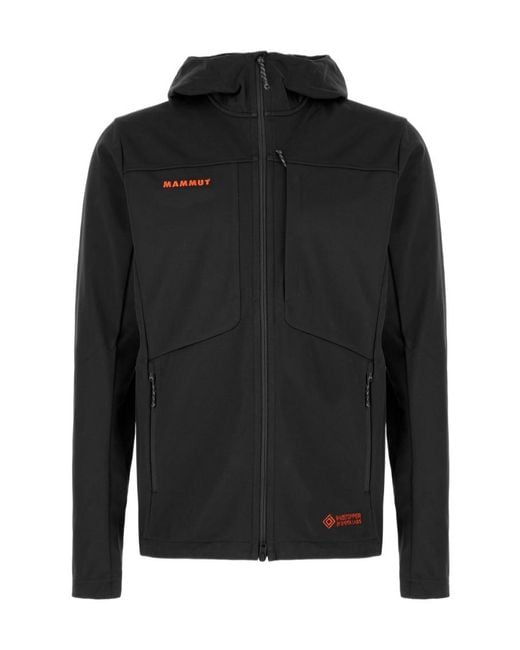 Mammut Black Logo-Print Lightweight Jacket for men