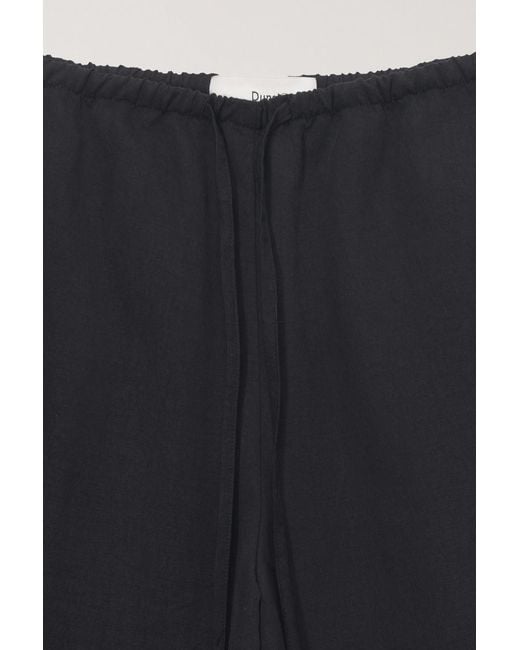 DUNST Black Drawstring Casual Pants