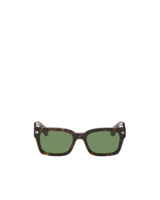 Off-White c/o Virgil Abloh Green Midland Square Frame Sunglasses for men