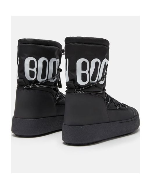 Moon Boot Black Mtrack Lace-Up Polar Boots for men