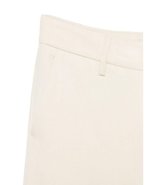 Dondup White Zip Trousers