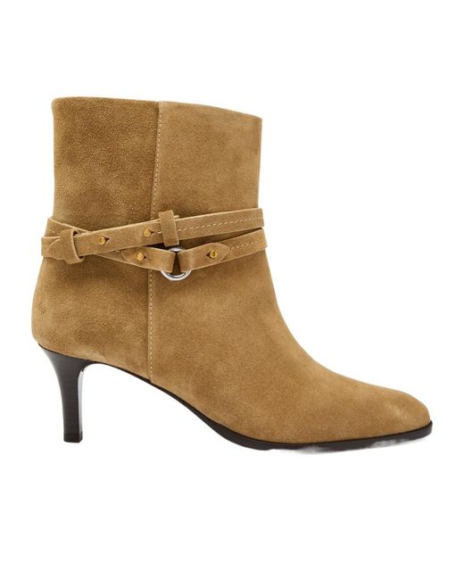 Isabel Marant Brown Meyli Suede Ankle Boots