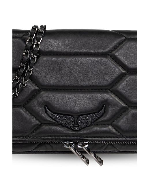 Zadig & Voltaire Black Logo Shoulder Bag