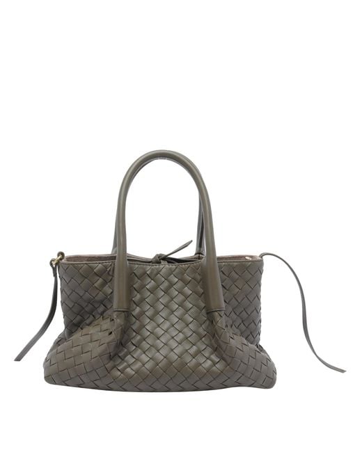 Bottega Veneta Gray Small Pinacoteca Shoulder Bag