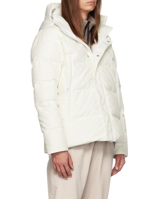 Canada Goose White Humanature Wyndham Down Jacket for men