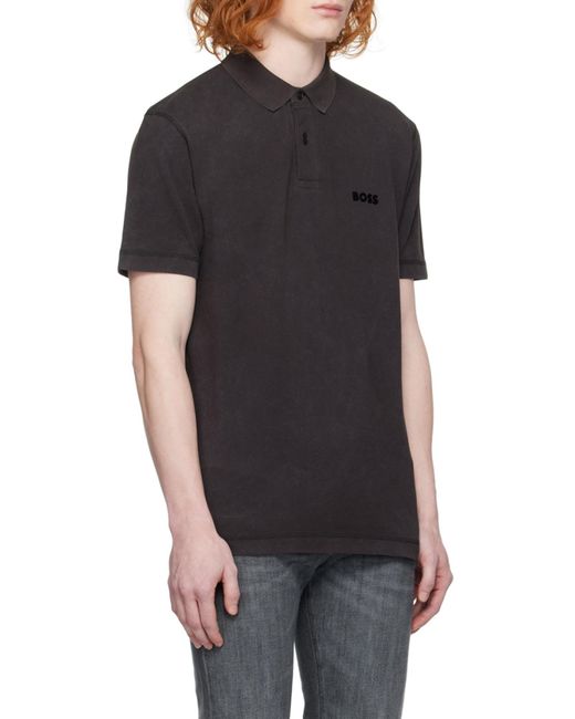 Boss Black Logo Short-Sleeved Polo Shirt for men