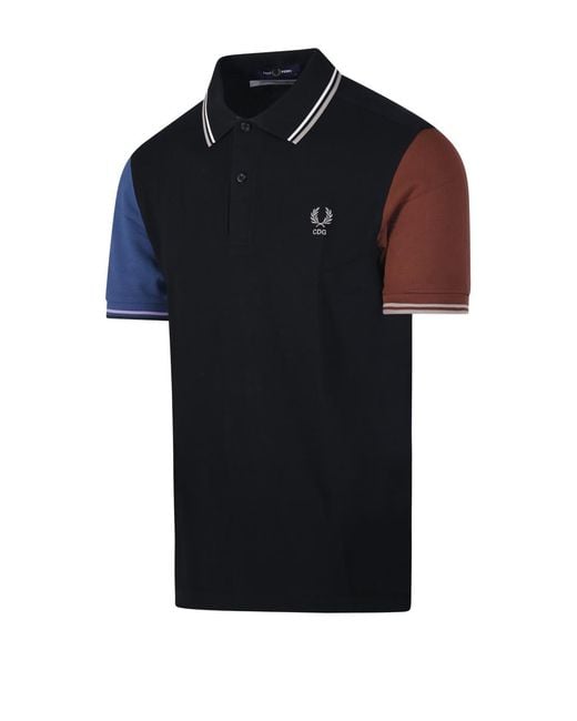 Comme des Garçons Black Short-Sleeved Polo Shirt for men
