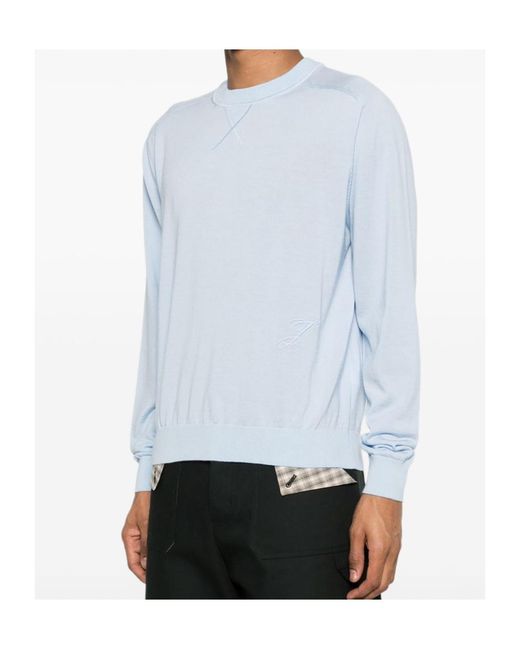 Jacquemus Blue Logo-Embroidered Top for men