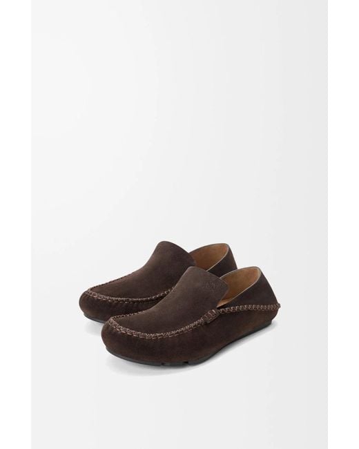 Loewe Brown Rambla Driving Loafer for men