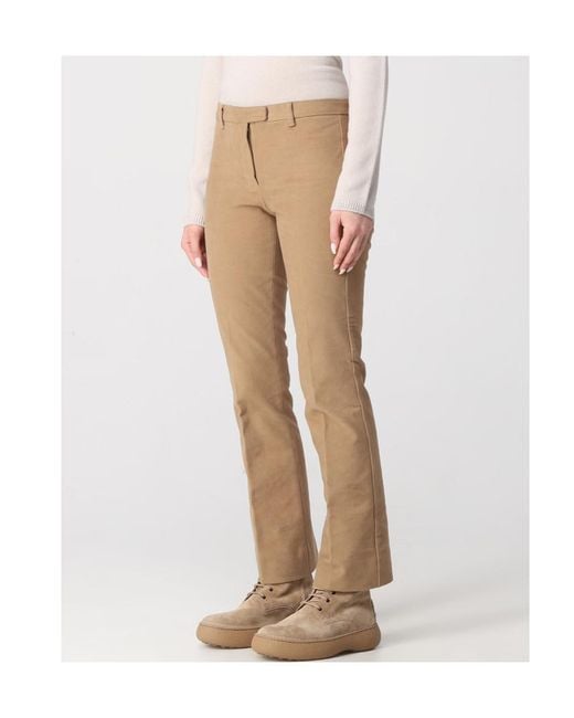 Max Mara Natural 'S High Waist Straight Leg Pants