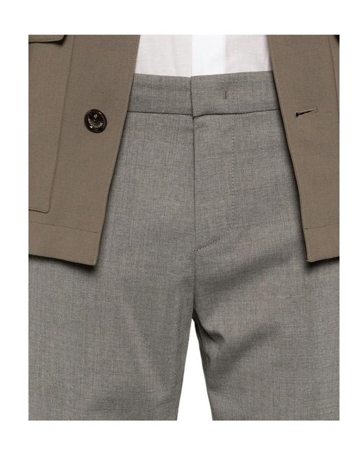 Dondup Gray Casual Pants With Belt Loops for men