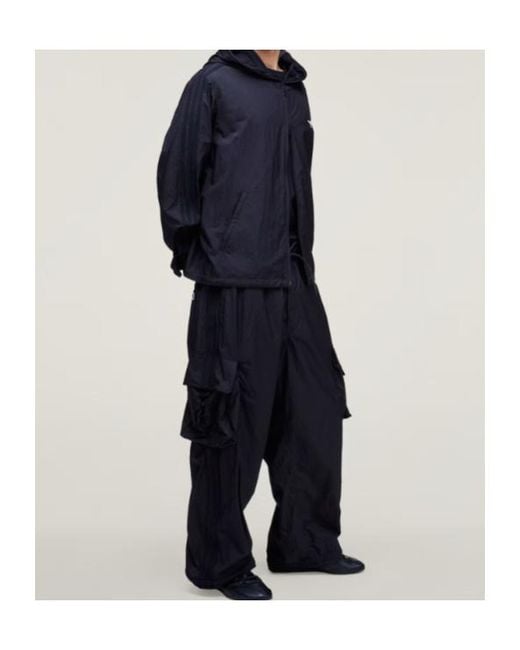 Y-3 Blue Wired 3-Stripe Track Jacket for men