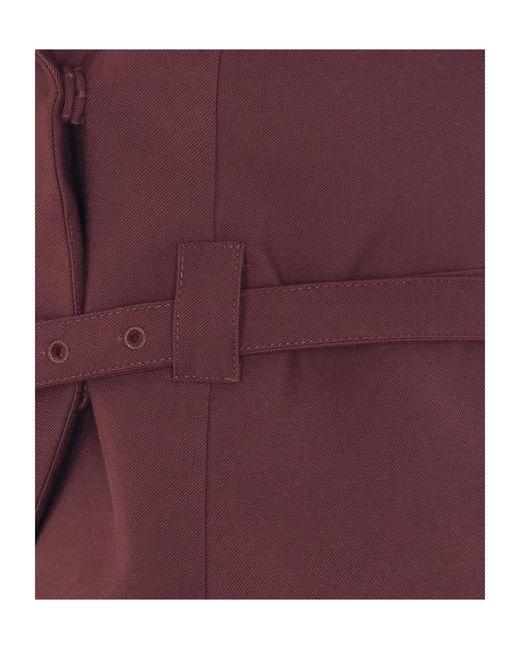 Patrizia Pepe Purple Belted Sleeveless Blazer