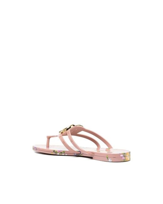 Dolce & Gabbana Multicolor Logo Thong Flip-Flops Slides