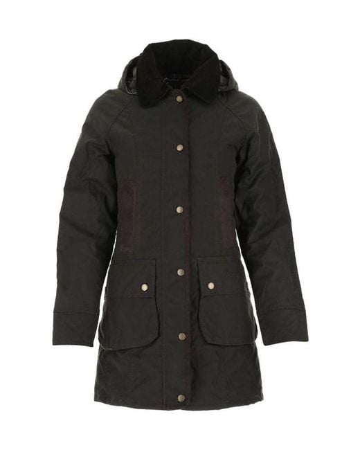 Barbour Black Bower Wax Jacket