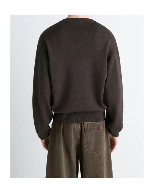 Lemaire Black V-Neck Jumper for men