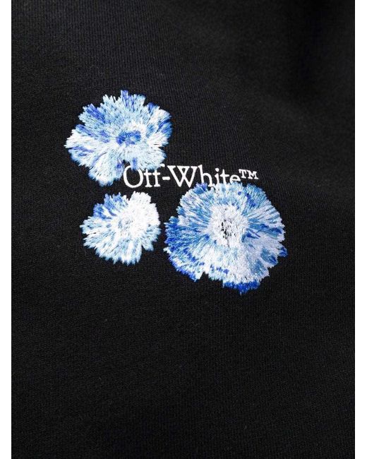 Off-White c/o Virgil Abloh Black Floral Print Sweater Dress
