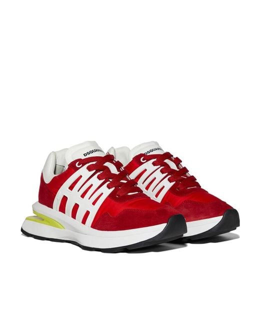 DSquared² Red Low-Top Sneakers for men