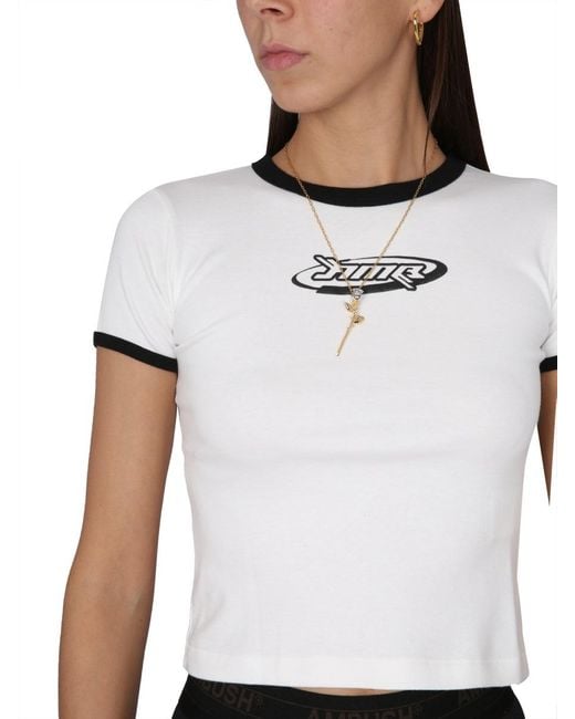 Ambush White Short-Sleeved Crewneck T-Shirt