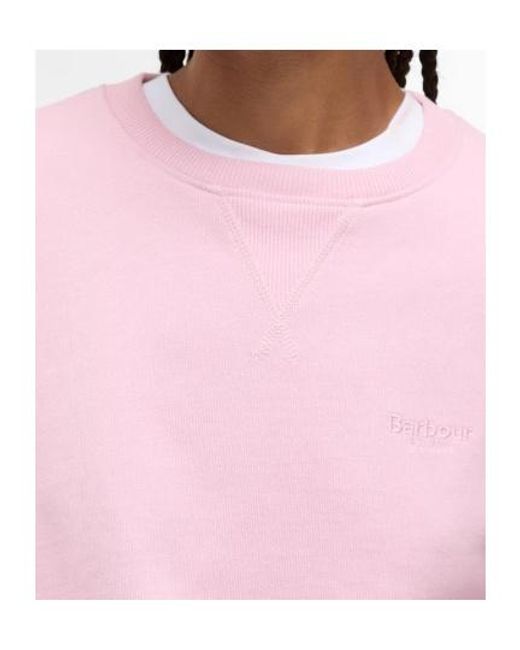 Barbour Pink Long-Sleeved Crew Neck Sweatshirt