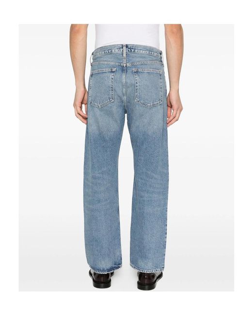 Agolde Blue Magnus Layered Waist Jeans for men