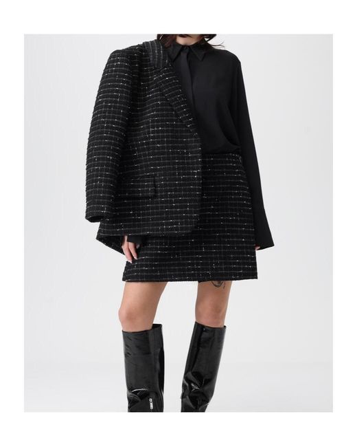 MSGM Black Single Breasted Jacket