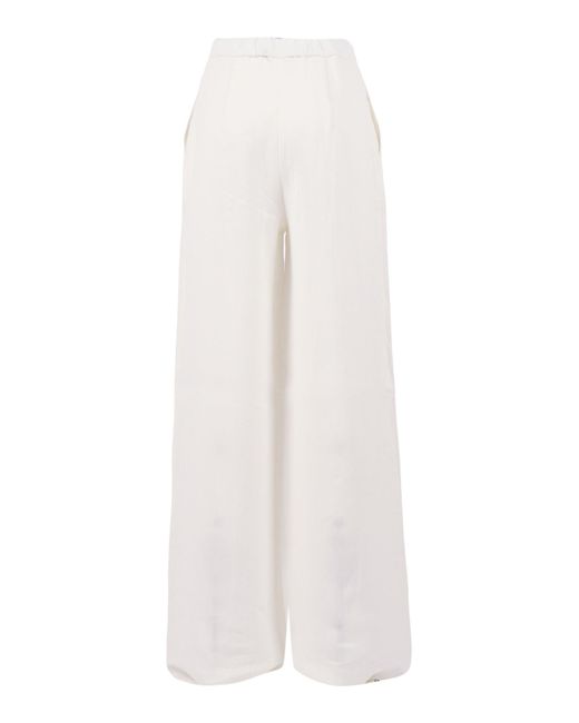 Max Mara White Studio Pelota Drawstring Trousers