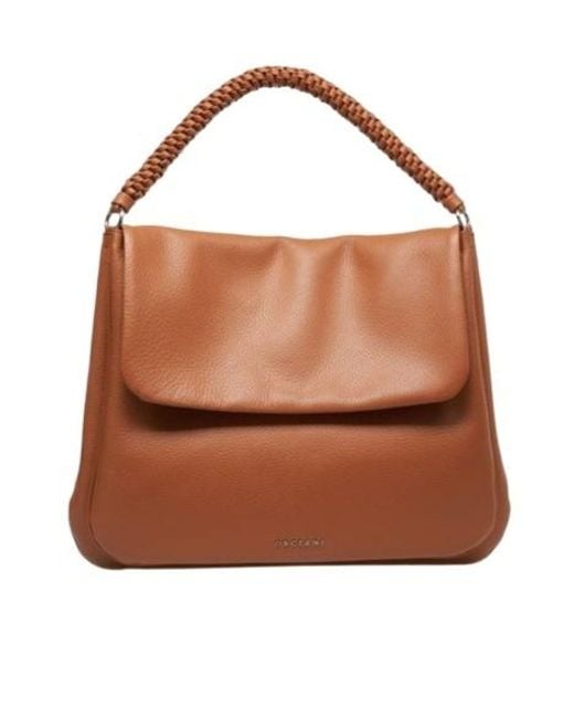 Orciani Brown Diana Sense Scooby Large Shoulder Bag