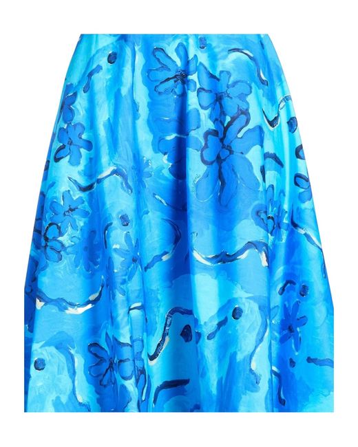 Marni Blue Flared Skirt