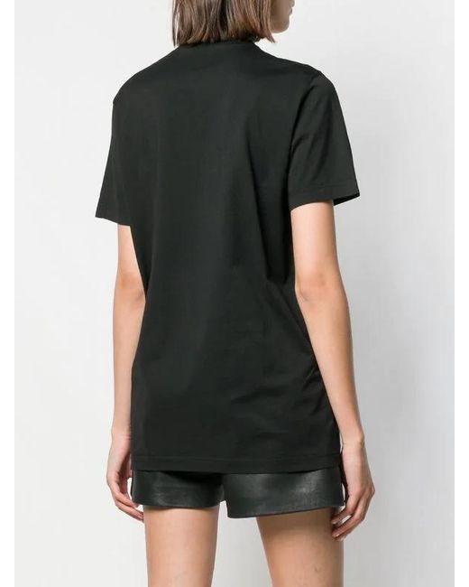 DSquared² Black Printed T-Shirts With Patterns And Slogans