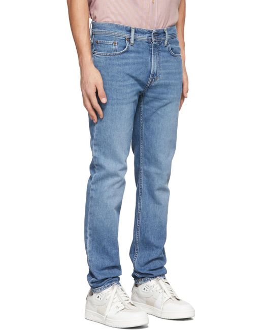 Acne Blue North Mid-Rise Jeans for men
