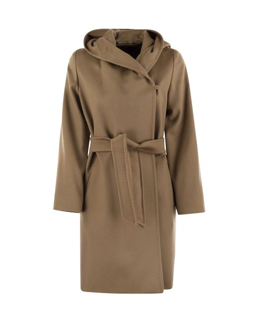 Max Mara Natural Studio Newmang Hooded Coat