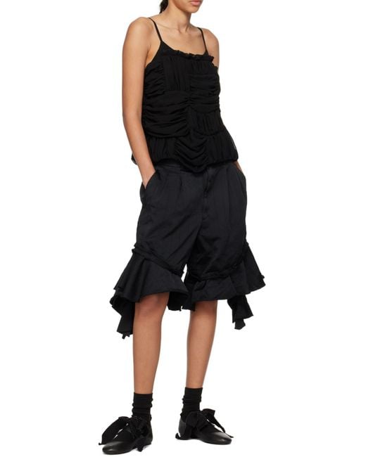 Comme des Garçons Black Ruffled Top
