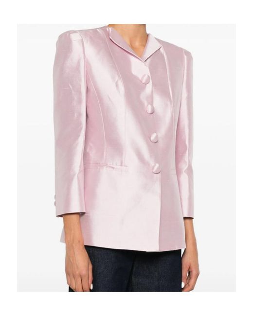 Valentino Pink Single Breasted Casual Jacket