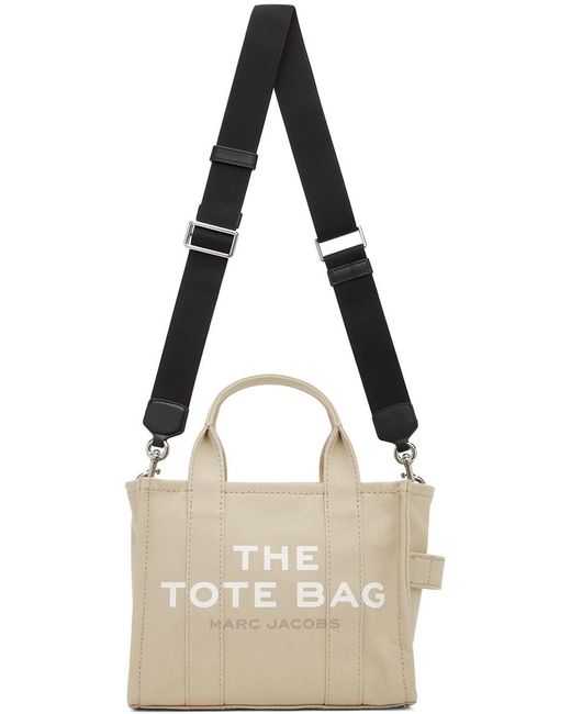Marc Jacobs Natural Logo Printed Shoulder Bag